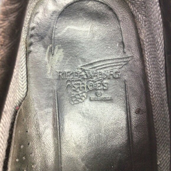 Red Wing Shoes Black Leather Oxford ANSI Safety Shoes Womens 8.5D Moc Toe - Picture 9 of 10